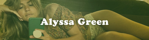 OnlyFans header picture alyssagreen