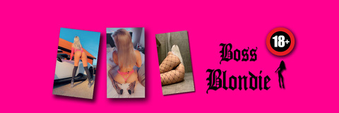 Gambar header OnlyFans bossblondie