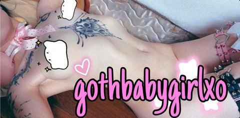 Imagem do cabeçalho do OnlyFans de gothbabygirlxo