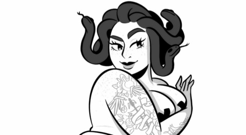 OnlyFans header picture immortalmedusa
