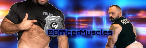 OnlyFans header picture officermuscles